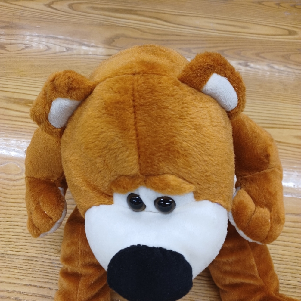 ✓CalPlush Bear Brown Chubby Teddy Bears sitting plush stuffed animals - Picture 7 of 14